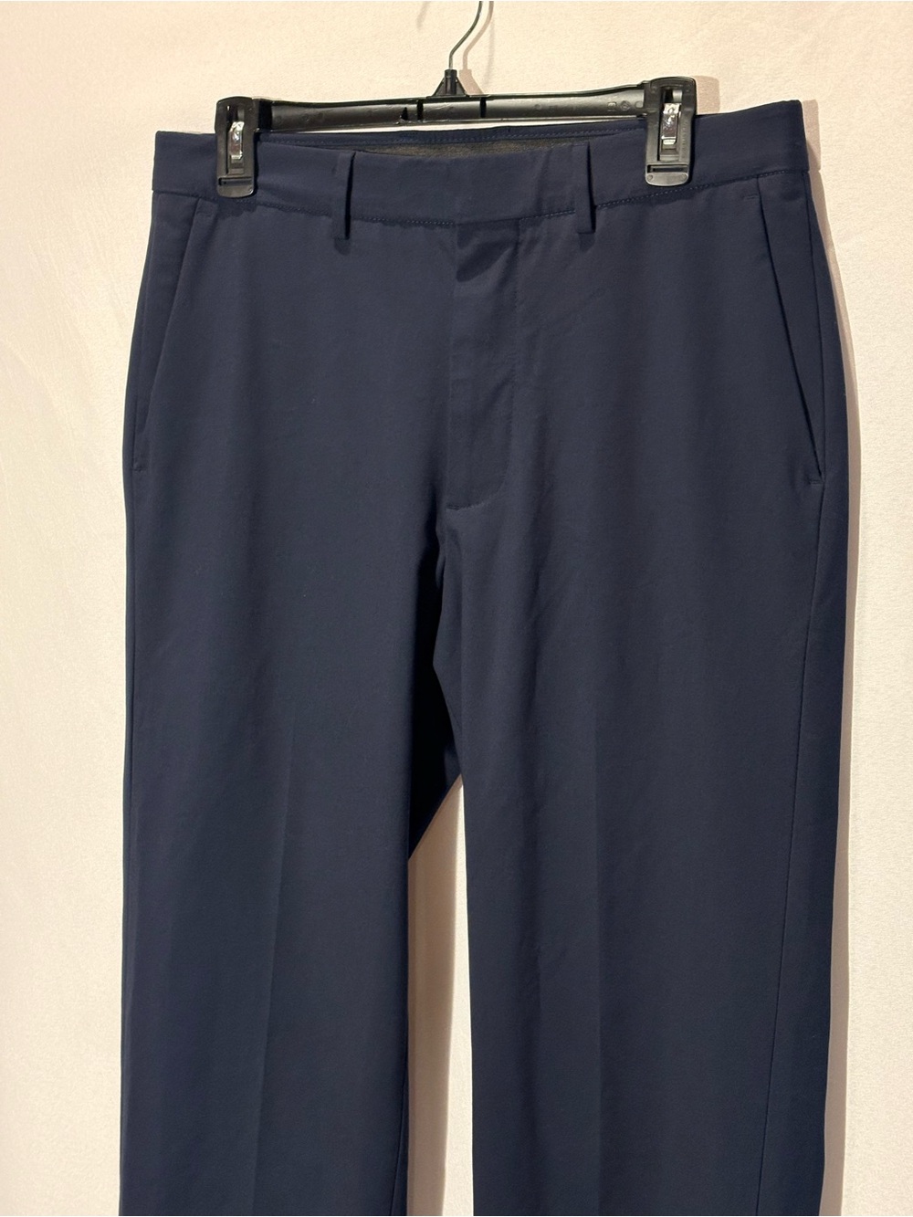 Men's Navy Dress Pants - Tailored Straight Leg - Picture 1 of 6
